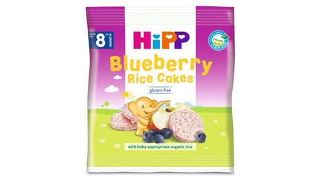 HIPP BLUEBERRY Rice Cakes Organic Baby Snacks from 8 Months 33g 1.1oz