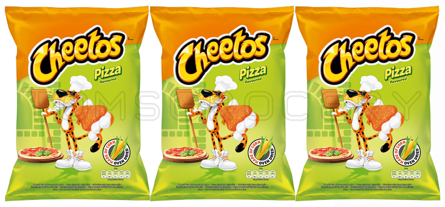 3 x CHEETOS PIZZA Flavor Chips Snacks Crisps 160g 5.6oz