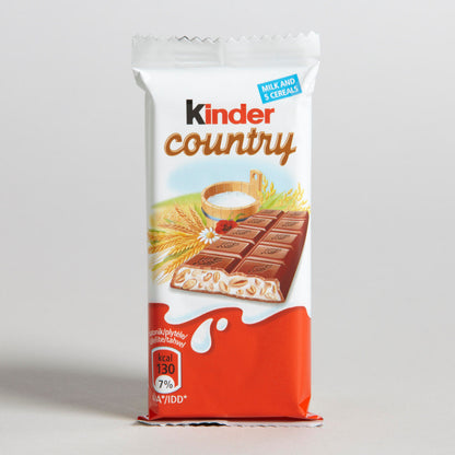 30 x KINDER COUNTRY Crunchy Chocolate Bars