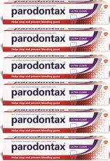 6 PARODONTAX ULTRA CLEAN Daily Fluoride Toothpaste for Bleeding Gums 75ml