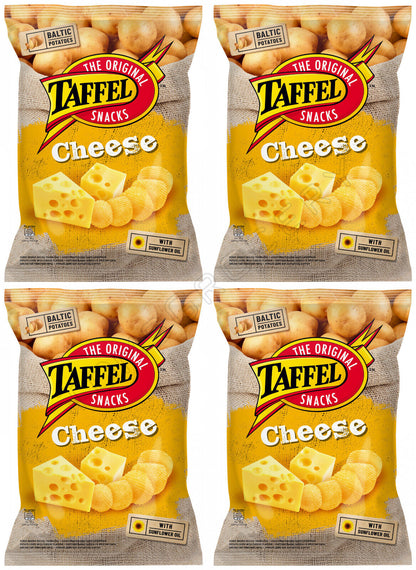 4 x TAFFEL Cheese Flavor Potato Chips European Snacks 130g 4.6oz