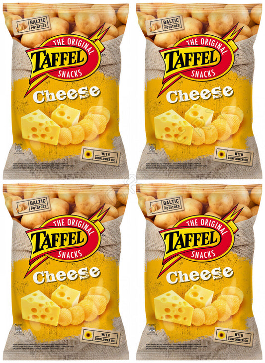 4 x TAFFEL Cheese Flavor Potato Chips European Snacks 130g 4.6oz