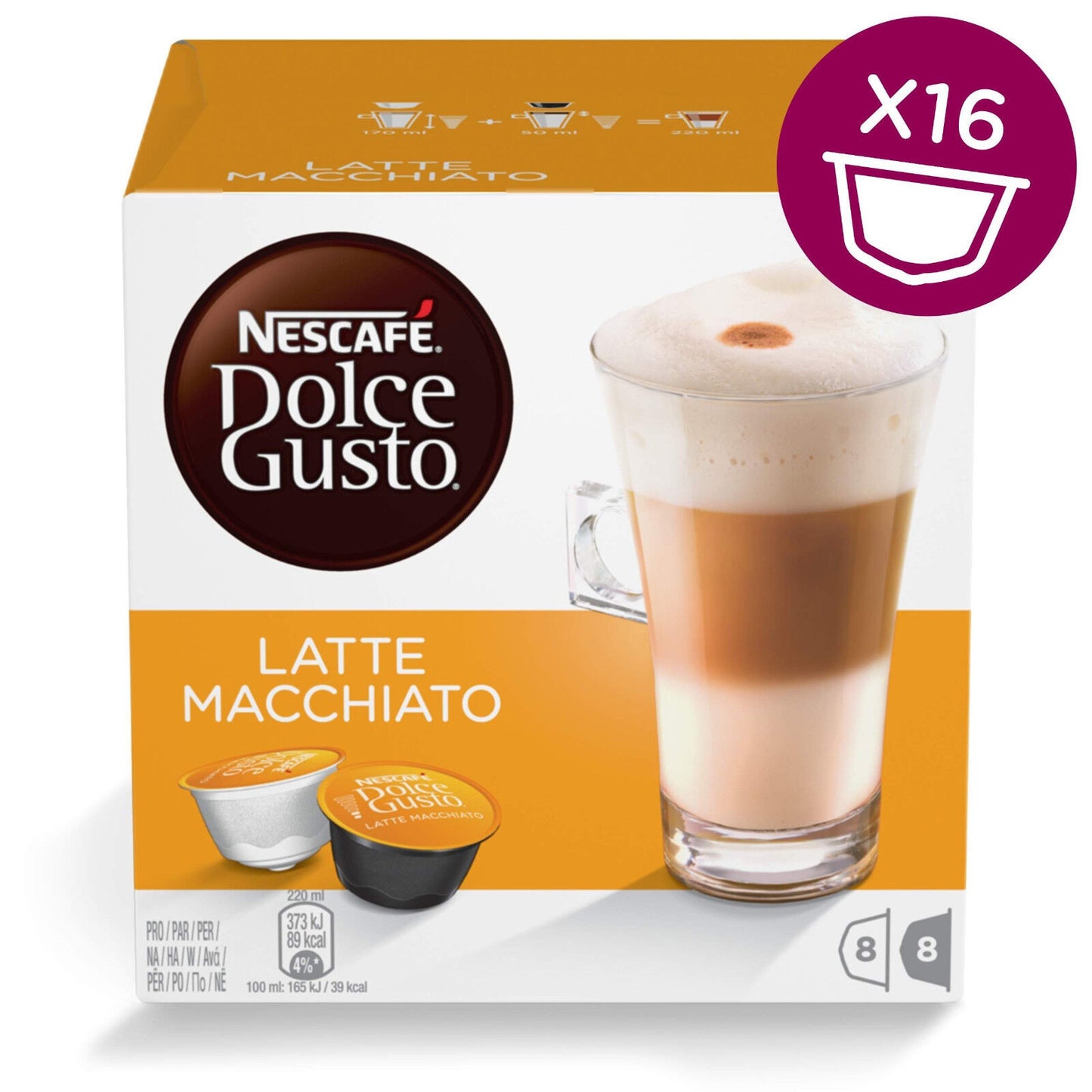 NESCAFE Dolce Gusto Latte Macchiato Coffee Pods