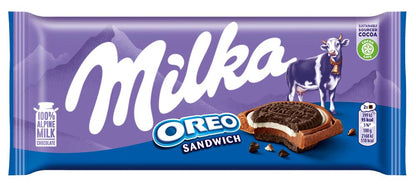 4 MILKA OREO SANDWICH Alpine Milk Chocolate Bar Sweets Candy 92g 3.2oz