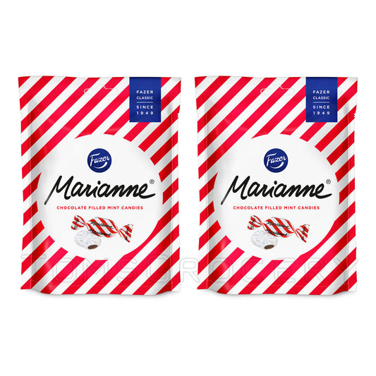 2 x Fazer MARIANNE Chocolate Filled Mint Candies 120g 4.2oz