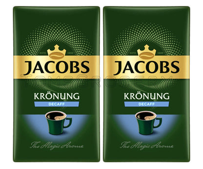 2 JACOBS DECAF Decaffeinated Ground Coffee Made in Germany 250g 8.8oz