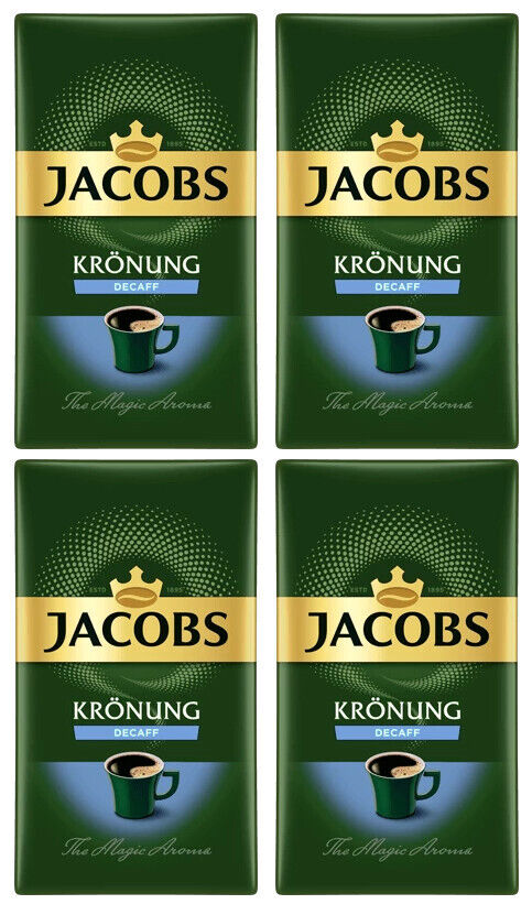 4 JACOBS DECAF Decaffeinated Ground Coffee Made in Germany 250g 8.8oz