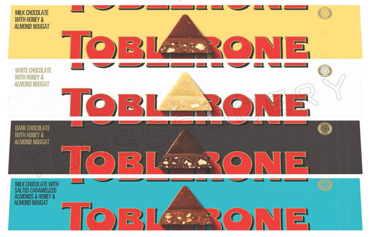 TOBLERONE Chocolate Bars Bundle 4 x 100g