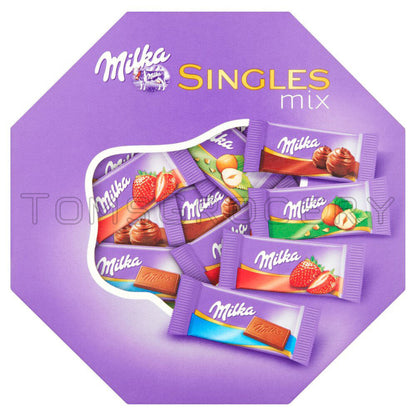 5 x Milka Singles Assorted Mix Mini Chocolate Bars 138g 4.9oz