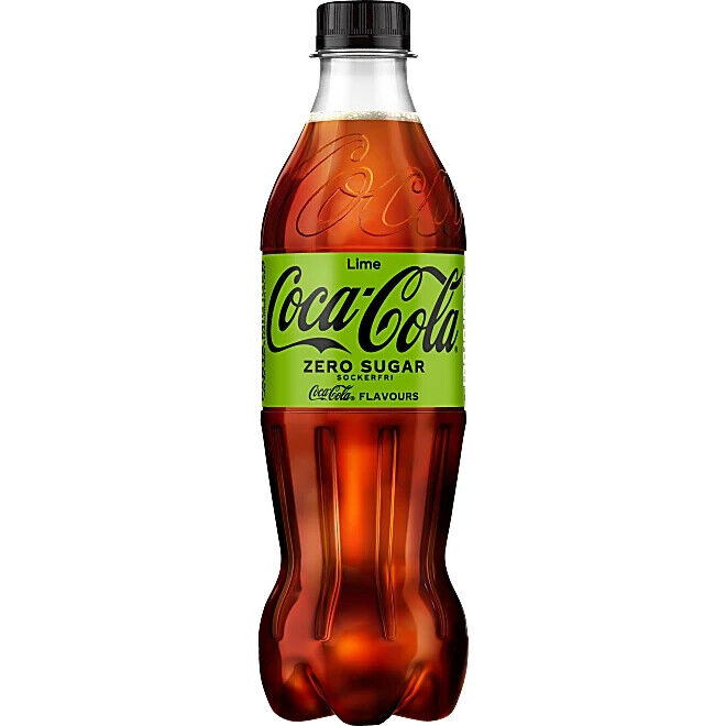 3 COCA COLA LIME Zero Sugar Soft Drink Lemonade Soda Bottles 500ml 16.9 fl oz