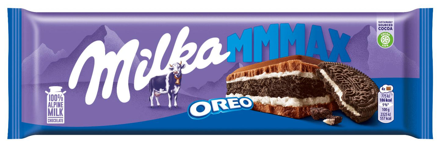 MILKA MMMAX OREO Flavor Large Chocolate Bar 300g 10.6oz