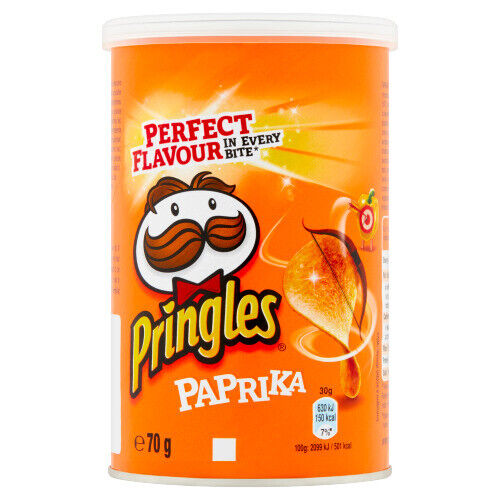 Pringles Paprika Flavor Potato Chips Small Can 70g 2.5oz