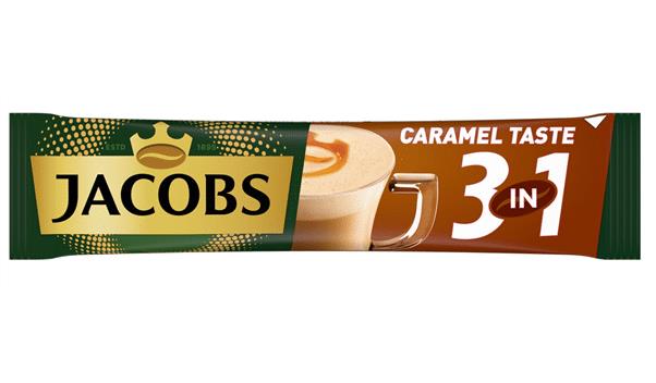 JACOBS CARAMEL TASTE 3in1 Instant Coffee Sticks Box 169g 5.64oz