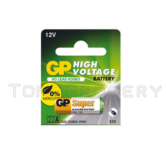 1 x GP High Voltage 23A V23GA MN21 A23 12V Car Alarm Alkaline Battery