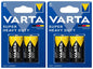 4 VARTA SUPER HEAVY DUTY Size C R14 MN1400 2014 Batteries 1.5V