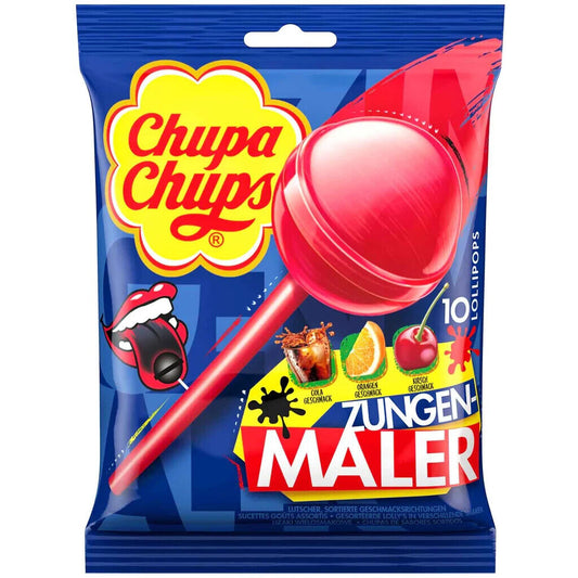 CHUPA CHUPS Tongue Painter Assorted Lollipops Party Sweets Candy Bag 120g 4.2oz