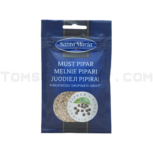 SANTA MARIA Chopped Black Pepper Cooking Seasoning Spice 18g 0.65oz