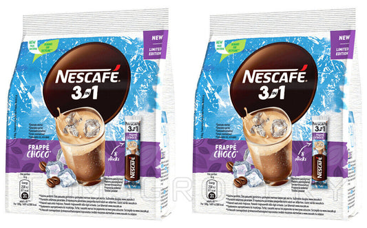 2 NESCAFE FRAPPE CHOCO 3in1 Instant Coffee Drink 128g 4.5oz