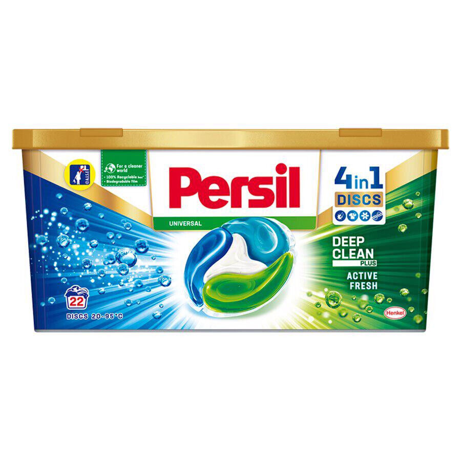 PERSIL DISCS UNIVERSAL Deep Clean 4in1 Laundry Detergent 22 Capsules Box