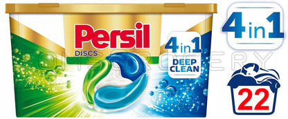 PERSIL DISCS UNIVERSAL Deep Clean 4in1 Laundry Detergent 22 Capsules Box