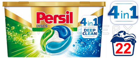 PERSIL DISCS UNIVERSAL Deep Clean 4in1 Laundry Detergent 22 Capsules Box