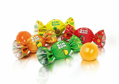 ROSHEN BIM BOM Hard Candy with Soft Chewy Filling Orange, Pear, Pineapple Flavor