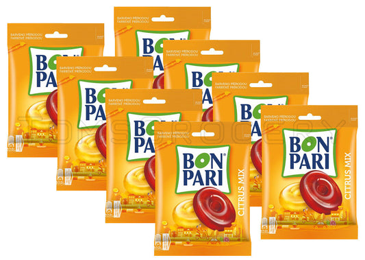 8 x BON PARI CITRUS MIX Fruit Flavor Hard Candies Bonbons 90g 3.2oz