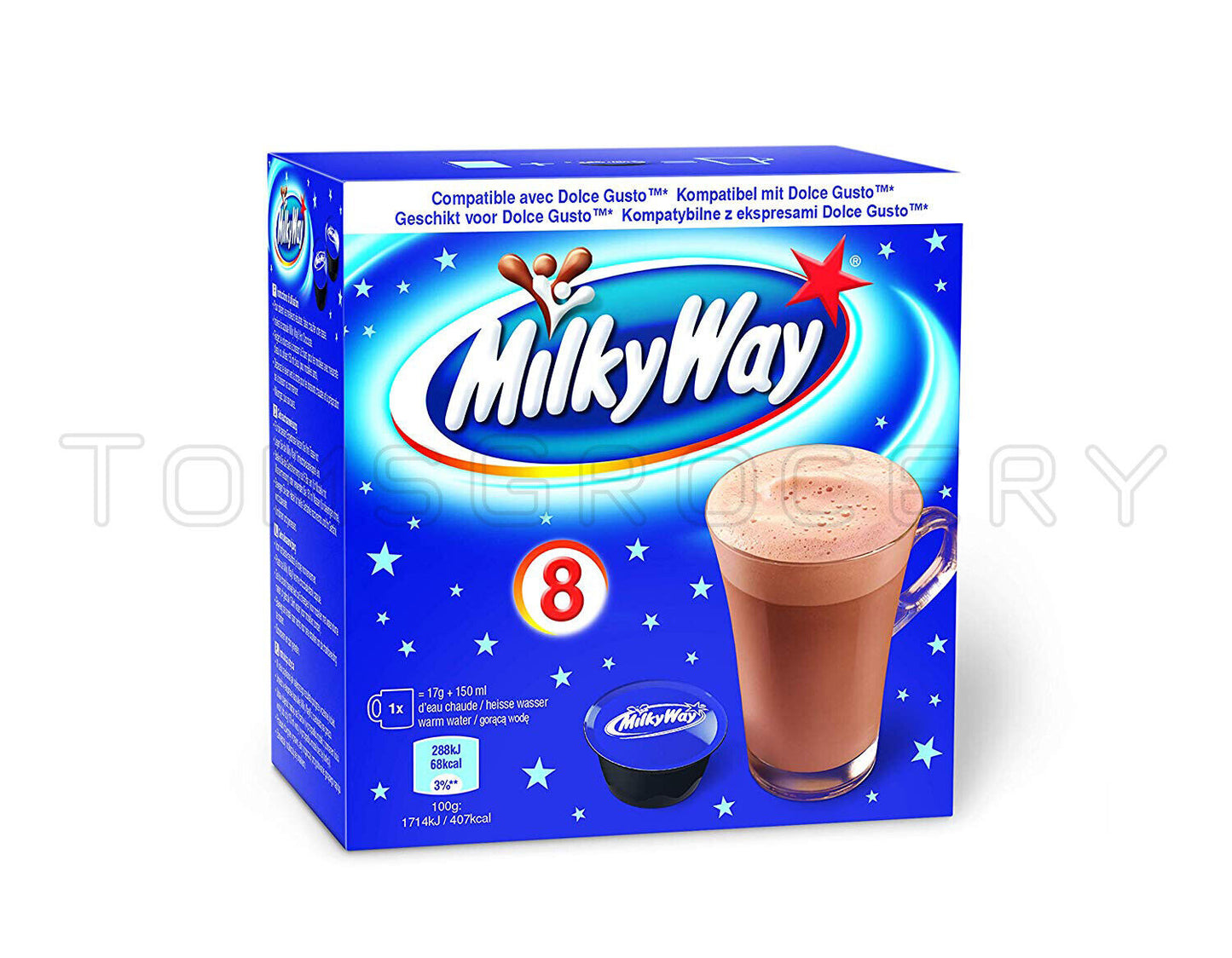 MILKY WAY Chocolate Drink Nescafe Dolce Gusto Coffee Machine Compatible Capsules