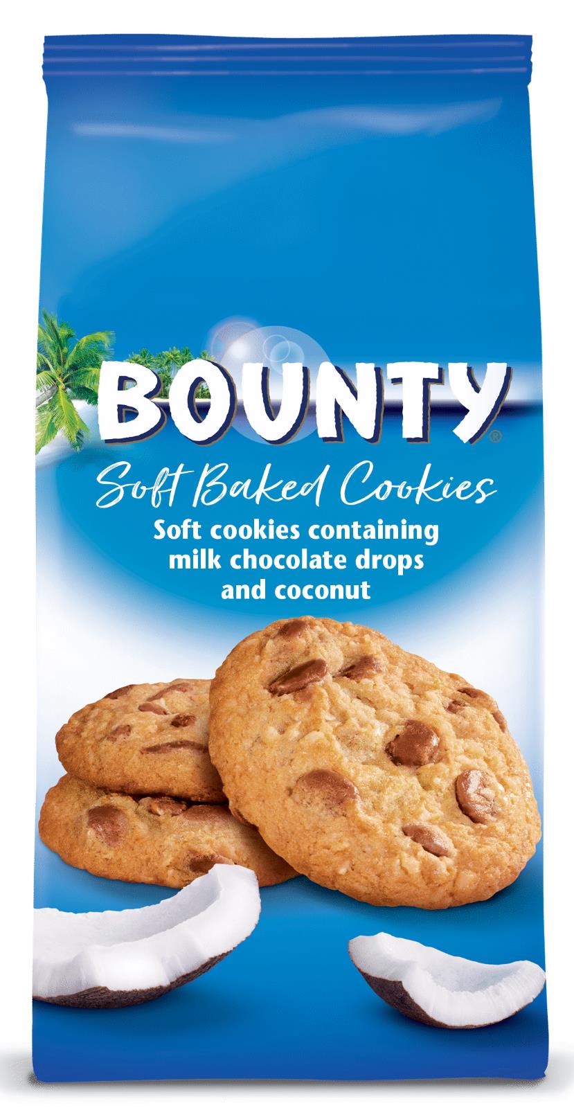 BOUNTY Soft Coconut Cookies Biscuits with Chocolate Drops 180g 6.4oz