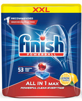 FINISH ULTIMATE PLUS All in 1 Lemon Scent Dishwasher Detergent 45 Capsules Bag