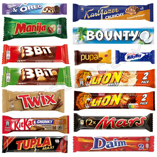 15 CHOCOLATE BARS BUNDLE Candy Assortment Hamper Socking Fillers European Treats