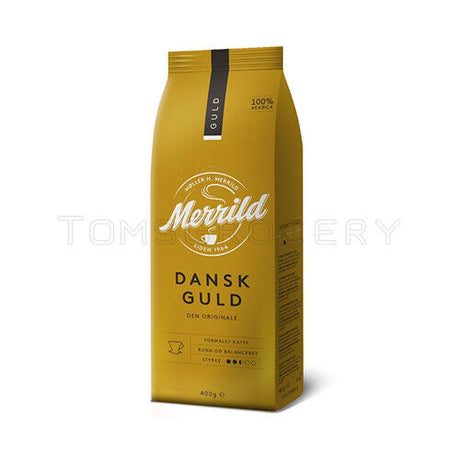 3 x MERRILD Dansk Guld Gold Finely Ground Coffee Medium Roast Arabica 400g 14oz