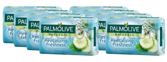 8 x Palmolive Naturals - Revitalizing Freshness - Green Tea & Cucumber Bar Soap