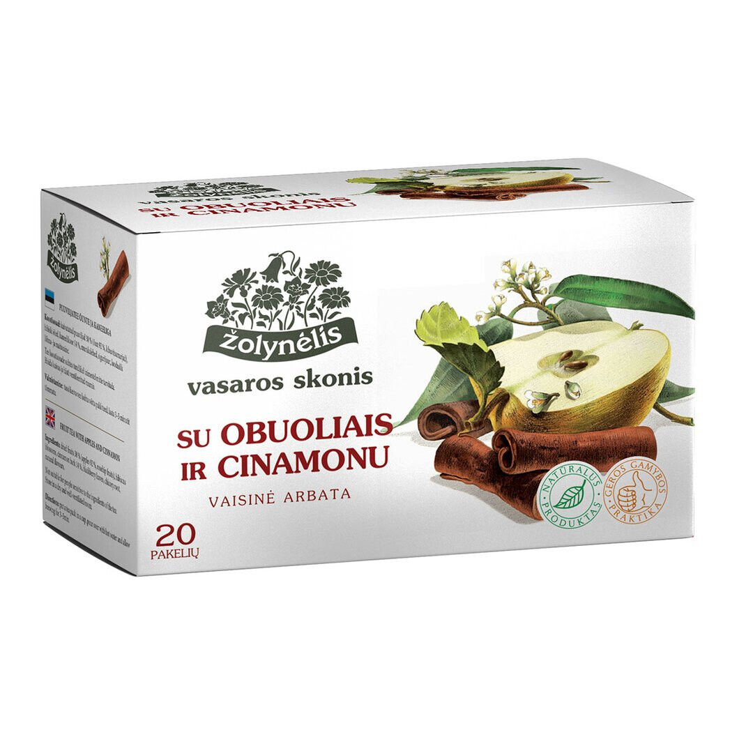 4 NATURAL FRUIT TEA APPLE & CINNAMON Flavor Infusion 80 servings total Zolynelis