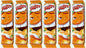 6 FRITT ORANGE Flavor German Chewy Candy Packs with Vitamin C 70g 2.5oz