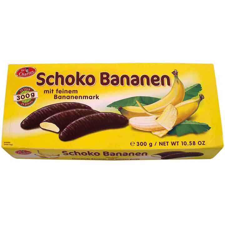 2 SCHOKO BANANEN Plain Chocolate Bananas German Candy Sweets 300g 10.6oz