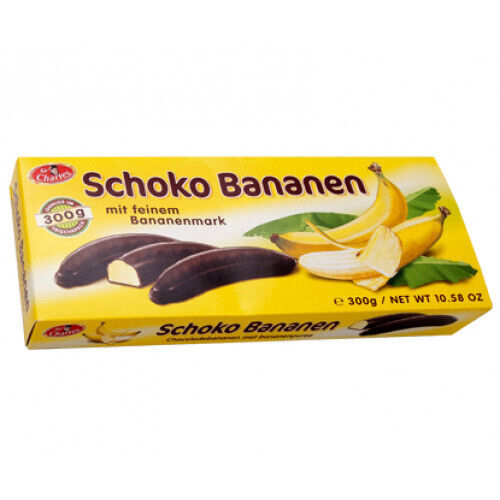 2 SCHOKO BANANEN Plain Chocolate Bananas German Candy Sweets 300g 10.6oz