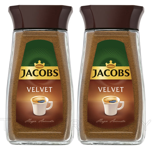 2 JACOBS VELVET Instant Coffee Jars 100g 3.5oz