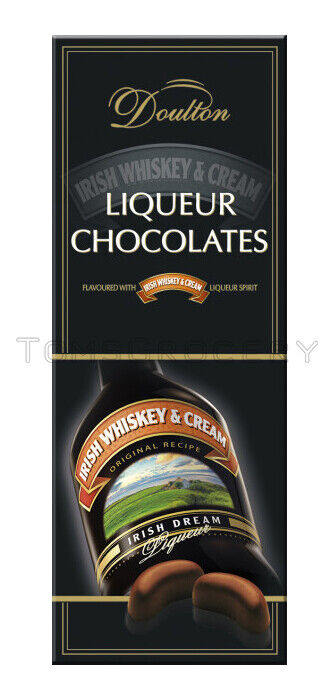 Doulton IRISH WHISKEY & CREAM LIQUEUR Filled Chocolates Candy Box 145g 5.1oz