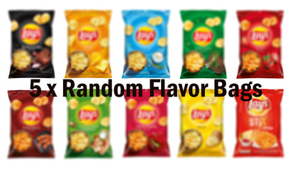 LAYS POTATO CHIPS Variety European Snacks Crisps Popular Flavors 120G-140G Bags