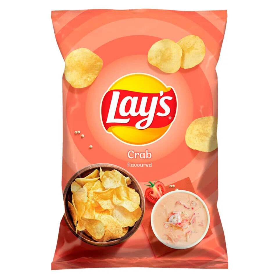 LAYS POTATO CHIPS Variety European Snacks Crisps Popular Flavors 120G-140G Bags