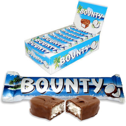 BOUNTY Coconut Chocolate Bars Delicious Sweets Candy Treats (pack of 24)