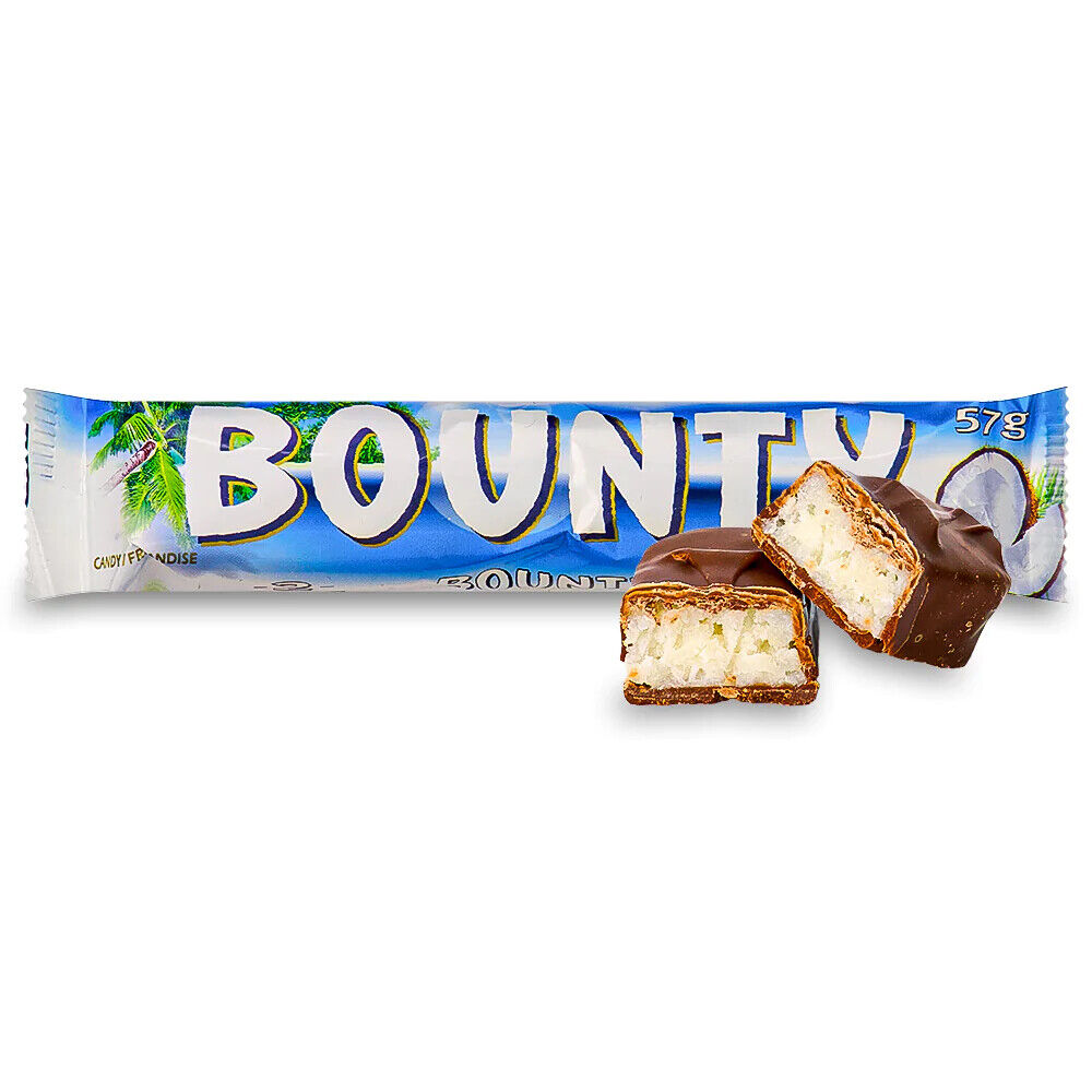 BOUNTY Coconut Chocolate Bars Delicious Sweets Candy Treats (pack of 24)