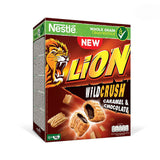3 Breakfast Cereal Boxes Bundle Lion Wild Crush, Cookie Rings & Caramel Mix