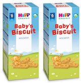 2 x HIPP Organic Baby Biscuits Snacks Cookies From 6+ Months 180g 6.3oz