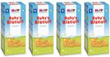 4 x HIPP Organic Baby Biscuits Snacks Cookies From 6+ Months 150g 5.3oz bars