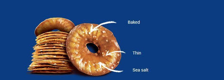 ELEPHANT Baked Squeezed Pretzels with Sea Salt Crackers Snacks 80g 2.8oz