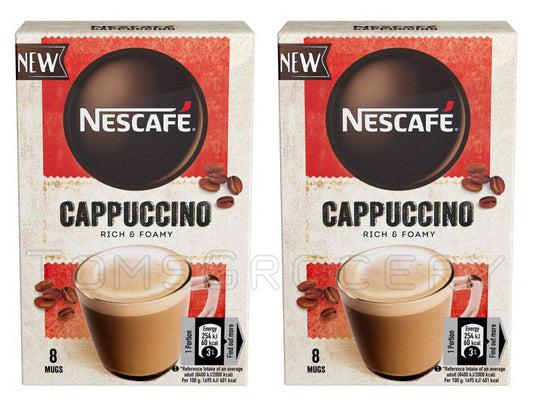 2 NESCAFE CAPPUCCINO Foamy Instant Coffee Drink 120g 4.2oz