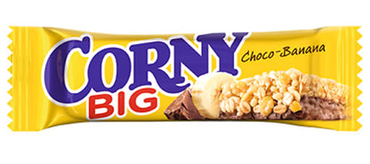 CORNY BIG Chocolate & Banana Healthy Breakfast Cereal Bars Box 24 x 50g 1.8 oz