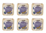 6 x Blueberry Wheat Cakes Glazed Healthy Snacks Treats Dessert 105g 3.7oz